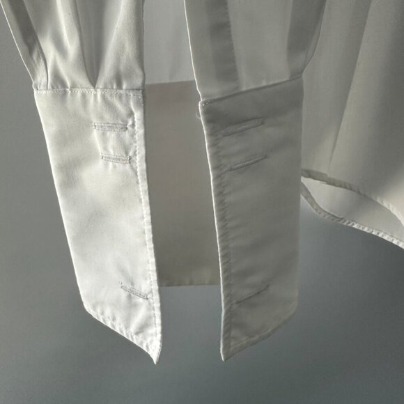 White Men's UK Marks & Spencer Dress Shirt Size 18 x 2 - Picture 8 of 14